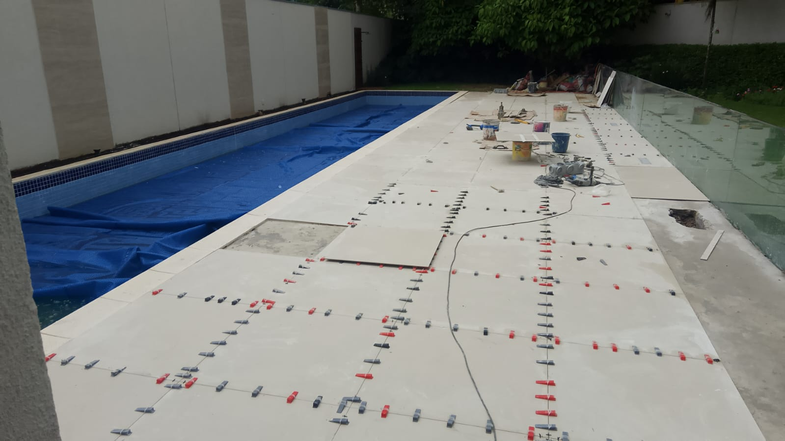 Obra finalizada com aplicação de impermeabilização